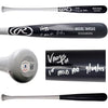 Miguel Vargas Autographed Black Rawlings Game Model Bat Dodgers, White Sox "1st MLB HR" Beckett BAS Witness Stock #209052