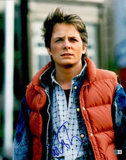 Michael J. Fox Autographed 16x20 Photo 'Back To The Future Pt.1' Beckett BAS Witness Stock #235459