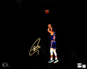 Stephen Curry Autographed Framed 16x20 Photo Golden State Warriors Spotlight JSA Stock #265809