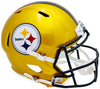 Pittsburgh Steelers Unsigned Flash Gold Full Size Replica Speed Helmet Stock #220691