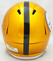 Pittsburgh Steelers Unsigned Flash Gold Full Size Replica Speed Helmet Stock #220691