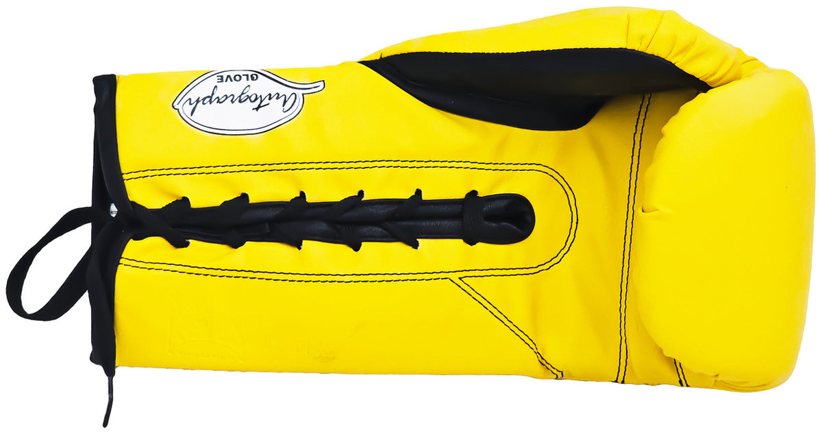 Michael B. Jordan Autographed Yellow Reyes Boxing Glove Left Handed LH Beckett BAS Witness Stock #220639