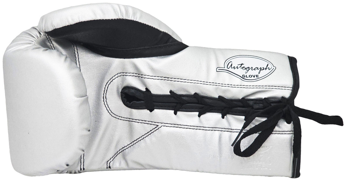 Michael B. Jordan Autographed Silver Reyes Boxing Glove Right Handed RH Beckett BAS Witness Stock #220642