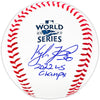 Kyle Tucker Autographed Official 2022 World Series Logo MLB Baseball Houston Astros "2022 WS Champs" Beckett BAS Witness Stock #220571