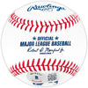 George Foster Autographed Official MLB Baseball Cincinnati Reds "75-76 WSC" Beckett BAS Witness Stock #220716