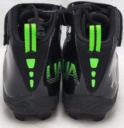 Russell Wilson Autographed Black & Green Under Armor Spine Fierce Cleats Seattle Seahawks Size 12.5 RW Holo #42145