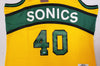 Seattle Supersonics Shawn Kemp Autographed 1994-95 Mitchell & Ness Hardwood Classics Yellow Jersey Size XXL (Signed Twice) MCS Holo #93506