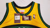 Seattle Supersonics Shawn Kemp Autographed 1994-95 Mitchell & Ness Hardwood Classics Yellow Jersey Size XXL (Signed Twice) MCS Holo #93506