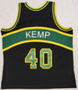 Seattle Supersonics Shawn Kemp Autographed 1994-95 Mitchell & Ness Hardwood Classics Black Jersey Size XXL MCS Holo #93470