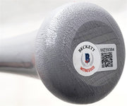 Miguel Vargas Autographed Black Rawlings Bat Los Angeles Dodgers "1st MLB Hit 8/3/22" Beckett BAS Witness #WZ59384