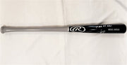 Miguel Vargas Autographed Black Rawlings Bat Los Angeles Dodgers "1st MLB Hit 8/3/22" Beckett BAS Witness #WZ59384