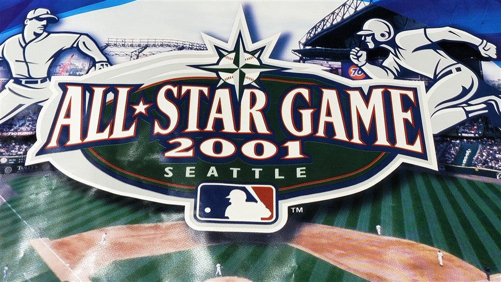 Ichiro Suzuki Autographed 36x96 2001 All Star Game Used Stadium Pepsi Banner Seattle Mariners "01 ROY/MVP" IS Holo SKU #209179