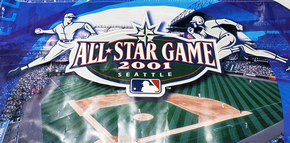 Ichiro Suzuki Autographed 36x96 2001 All Star Game Used Stadium Pepsi Banner Seattle Mariners "01 ROY/MVP" IS Holo SKU #209179