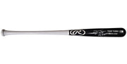 Frank Thomas Autographed Black & Grey Rawlings Game Model Bat Chicago White Sox "Big Hurt" Beckett BAS Witness Stock #209066