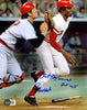Ed Armbrister Autographed 8x10 Photo Cincinnati Reds "Bunt Play Game 3 75 WS" Beckett BAS QR Stock #209341