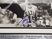 Wilt Chamberlain, Bill Russell & Tom Heinsohn Autographed Framed 16x20 Photo JSA #XX57681