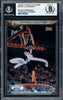 Allen Iverson Autographed 1998-99 Stadium Club Chrome Card #27 Philadelphia 76ers Beckett BAS Witness #17005651