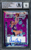 Jerry West Autographed 2022-23 Leaf Optichrome Dropping Dimes Kaleidoscope Pink Card #DDJW1 Los Angeles Lakers Auto Grade Gem Mint 10 Beckett BAS #16622146