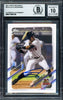 Julio Rodriguez Autographed 2021 Topps Pro Debut Rookie Card #PD18 Seattle Mariners Auto Grade Gem Mint 10 Beckett BAS #17040150