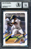 Julio Rodriguez Autographed 2021 Topps Pro Debut Rookie Card #PD18 Seattle Mariners Auto Grade Gem Mint 10 Beckett BAS #17040151