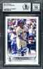 Julio Rodriguez Autographed 2022 Topps UK Edition Rookie Card #44 Seattle Mariners Auto Grade Gem Mint 10 Beckett BAS #17040735