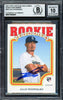 Julio Rodriguez Autographed 2022 Topps Heritage Rookie Performers Rookie Card #RP-4 Seattle Mariners Auto Grade Gem Mint 10 Beckett BAS #17040491