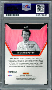 Richard Petty Autographed 2022 Panini Prizm Card #81 PSA/DNA #85024663