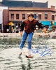 Michael J. Fox Autographed 16x20 Photo Back To The Future Hoverboard Over Water Beckett BAS Witness Stock #209145