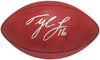 Tyler Lockett Autographed Official NFL Leather Colored Shield Football Seattle Seahawks MCS Holo Stock #209206