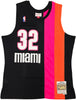 Miami Heat Shaquille Shaq O'Neal Autographed Black Authentic Mitchell & Ness 2005-06 HWC Swingman Jersey Size L PSA/DNA Stock #235522