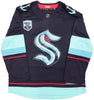 Seattle Kraken Riley Sheahan Autographed Blue Fanatics Breakaway Jersey Size XL With Inaugural Season Patch Fanatics Holo Stock #235590