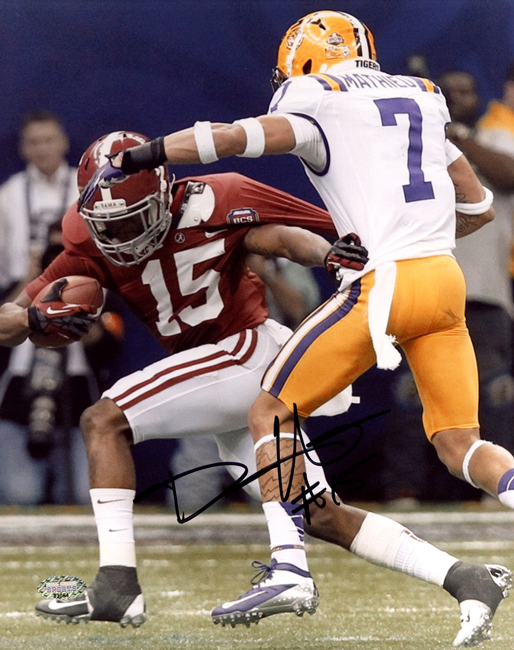 Darius Hanks Autographed 8X10 Photo Alabama Crimson Tide MCS Holo Stock #208912