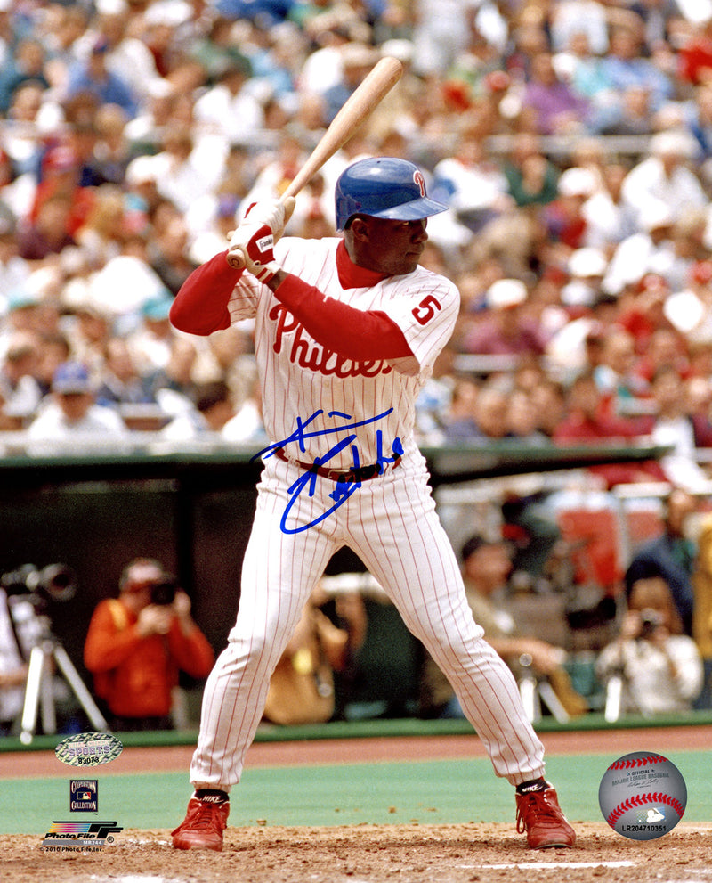 Kim Batiste Autographed 8X10 Photo Philadelphia Phillies MCS Holo Stock #208922