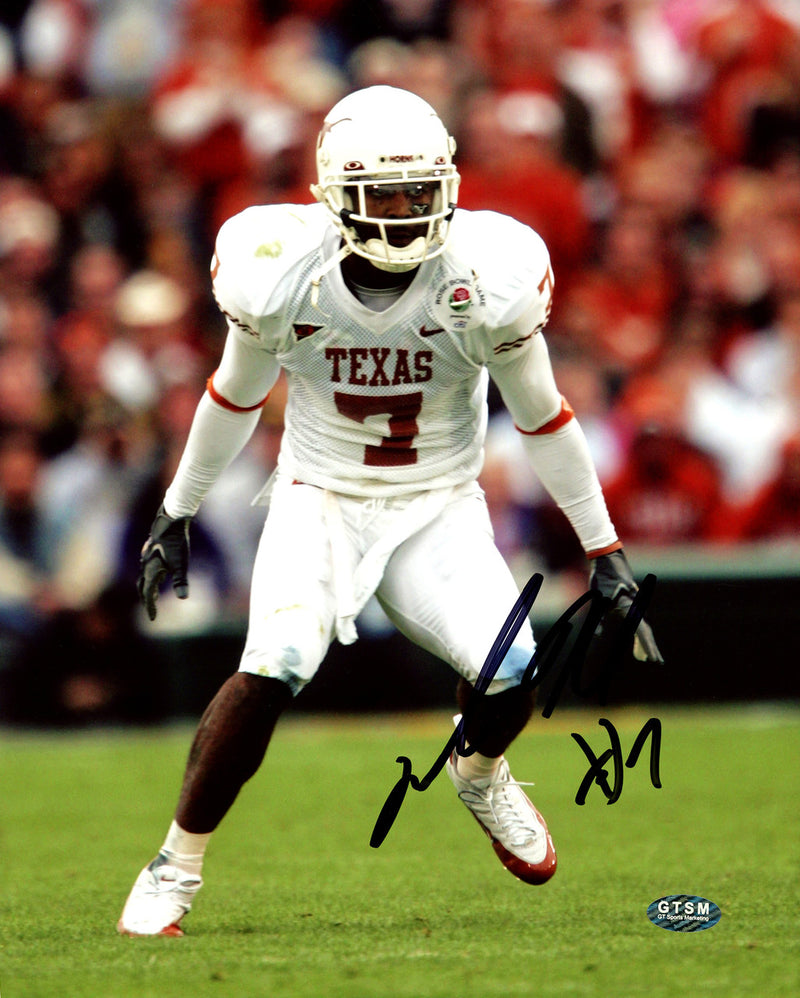 Michael Huff Autographed 8X10 Photo Texas Longhorns GTSM Stock #208969