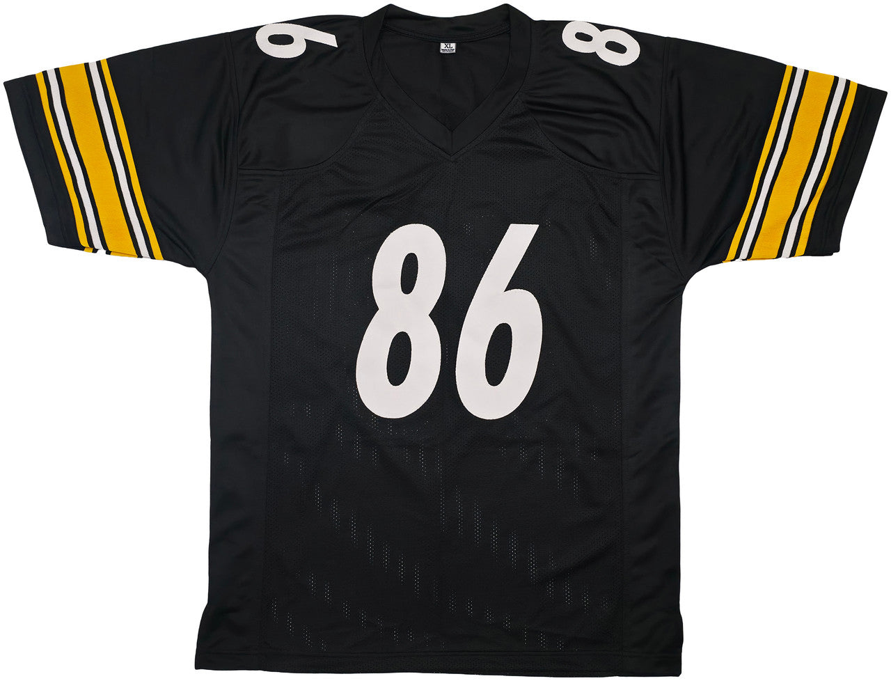 Pittsburgh Steelers Hines Ward Autographed Black Jersey Beckett BAS Witness Stock #253381