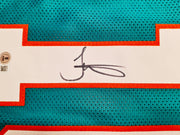 Miami Dolphins Tyreek Hill Autographed Teal Jersey Beckett BAS Witness Stock #253389