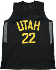 Utah Jazz Kyle Filipowski Autographed Black Jersey Beckett BAS Witness Stock #253282