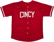 Cincinnati Reds Rhett Lowder Autographed Red Jersey Beckett BAS Witness Stock #253290