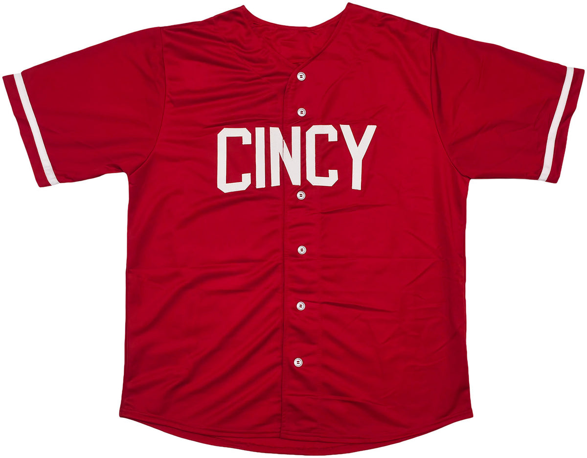Cincinnati Reds Rhett Lowder Autographed Red Jersey Beckett BAS Witness Stock #253290