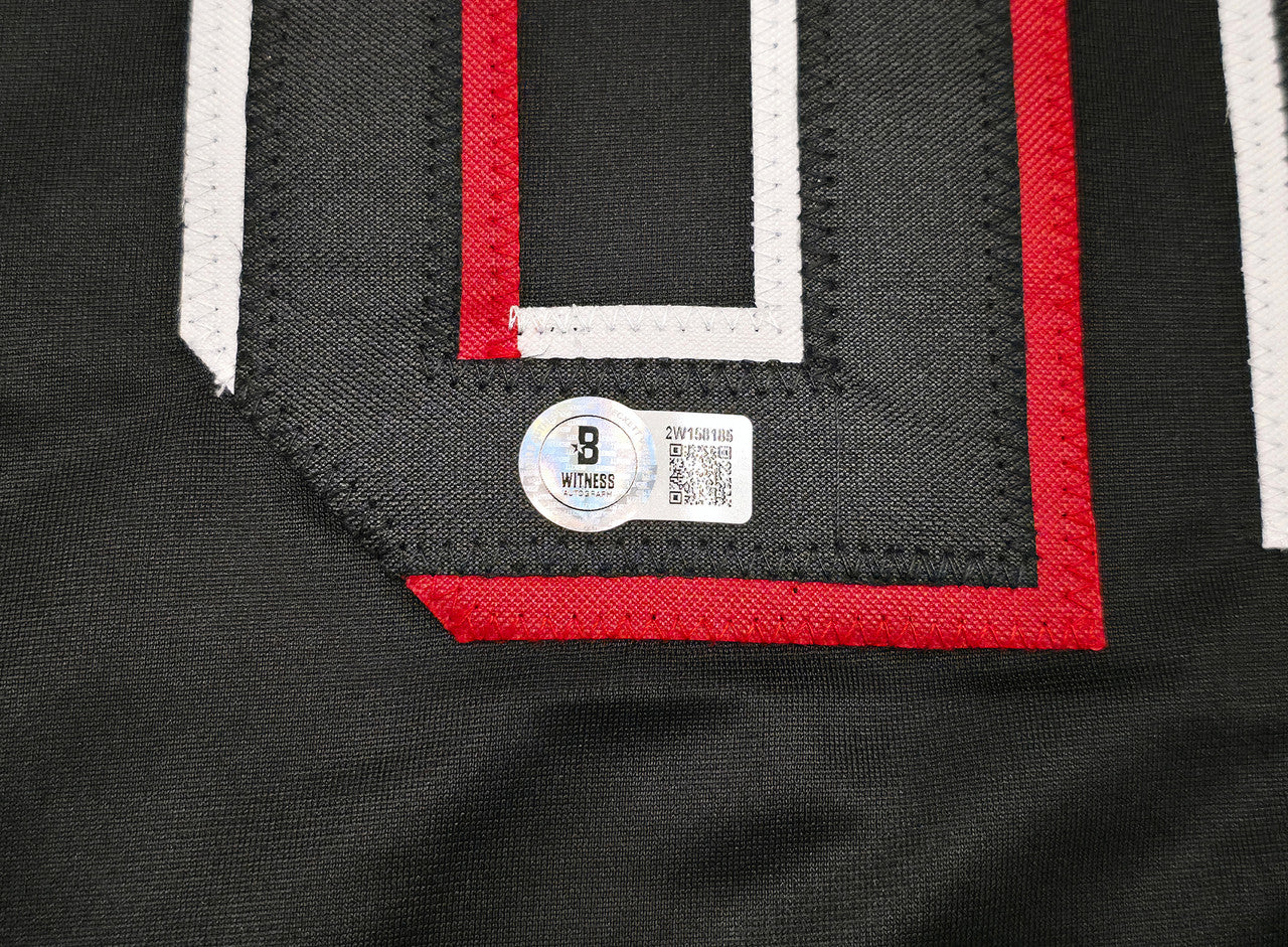 Cincinnati Reds Rhett Lowder Autographed Black Jersey Beckett BAS Witness Stock #253289
