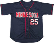 Minnesota Twins Byron Buxton Autographed Blue Jersey Beckett BAS Witness Stock #253325