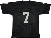 Las Vegas Raiders Geno Smith Autographed Black Jersey Beckett BAS Witness Stock #253486