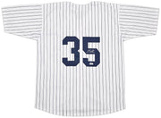New York Yankees Clay Holmes Autographed White Pinstripes Jersey Beckett BAS QR Stock #253280
