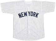 New York Yankees Clay Holmes Autographed White Pinstripes Jersey Beckett BAS QR Stock #253280