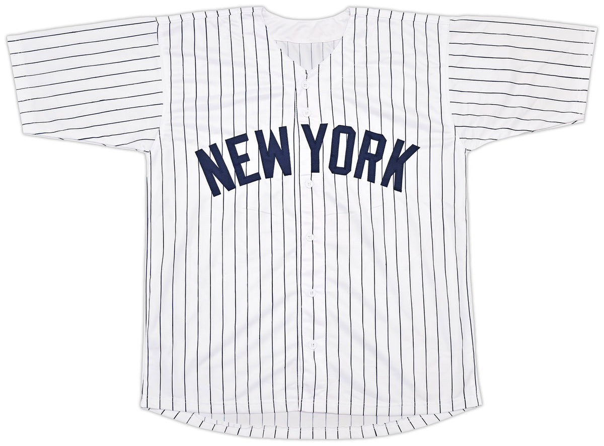 New York Yankees Clay Holmes Autographed White Pinstripes Jersey Beckett BAS QR Stock #253280