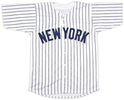 New York Yankees Clay Holmes Autographed White Pinstripes Jersey Beckett BAS QR Stock #253279