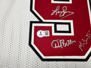 UNLV Runnin Rebels 1990 NCAA Champions Autographed White Jersey With 13 Signatures Including Larry Johnson Beckett BAS Witness Stock #252796