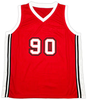 UNLV Runnin Rebels 1990 NCAA Champions Autographed Red Jersey With 13 Signatures Including Larry Johnson Beckett BAS Witness Stock #252797