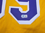 Fletch Chevy Chase Autographed Yellow Jersey Beckett BAS QR Stock #252793