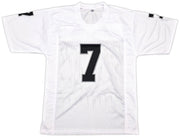 Las Vegas Raiders Geno Smith Autographed White Jersey Beckett BAS Witness Stock #253487
